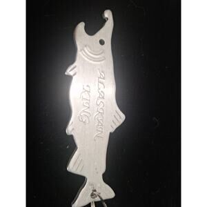 Alaskan King Salmon Fish Bottle Opener Keychain – Made in USA Souvenir